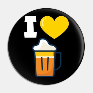 I love beer Pin