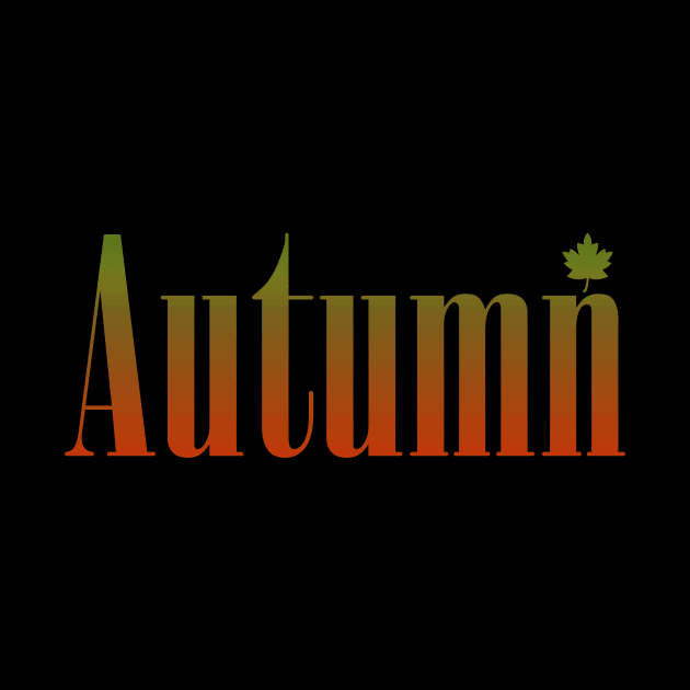 Autumn-Red Green Text by BLDesign