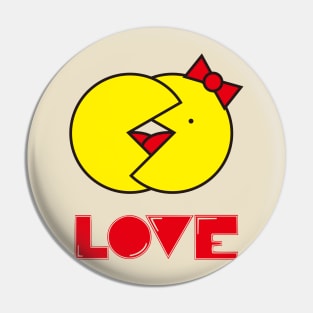 pacman love Pin