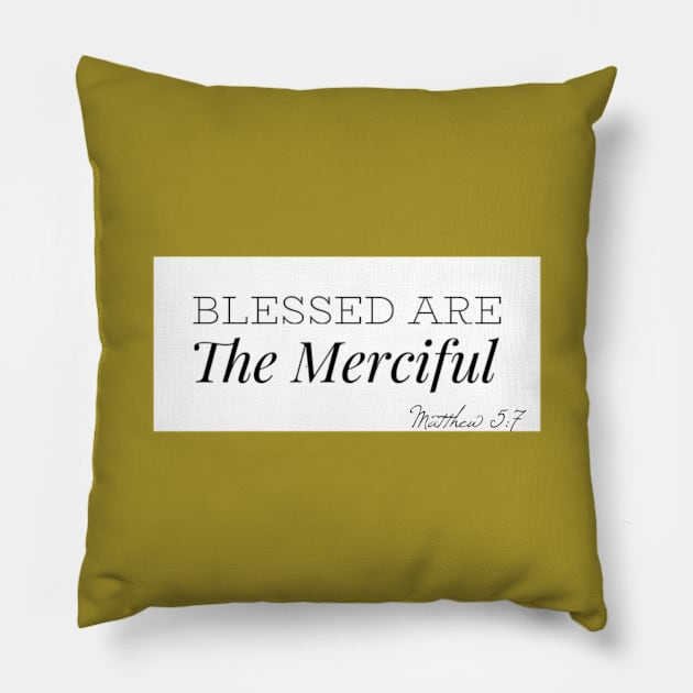 Blessed are the Merciful Pillow by MNZStar