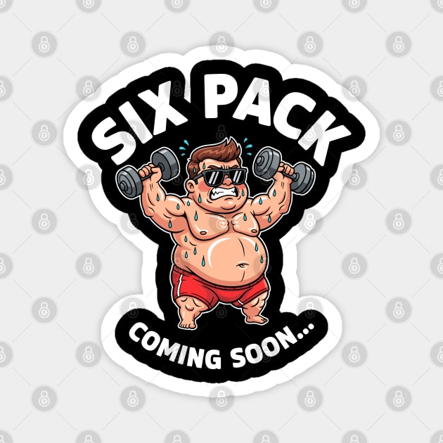 Six Pack Coming Soon Magnet by enrynz