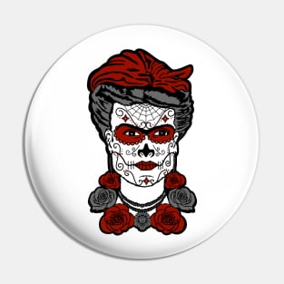 Frida Sugar Skull Pin