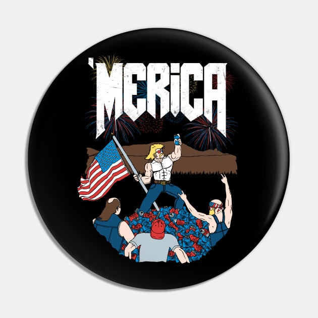 Merica Pin by tyleraldridgedesign