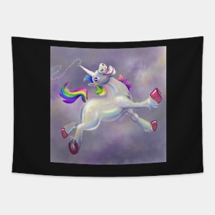 Supabright Rainbow Unicorn of Joy Tapestry