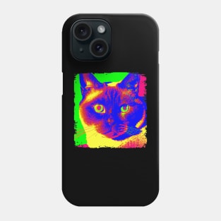 Snowshoe Pop Art - Cat Lover Gift Phone Case