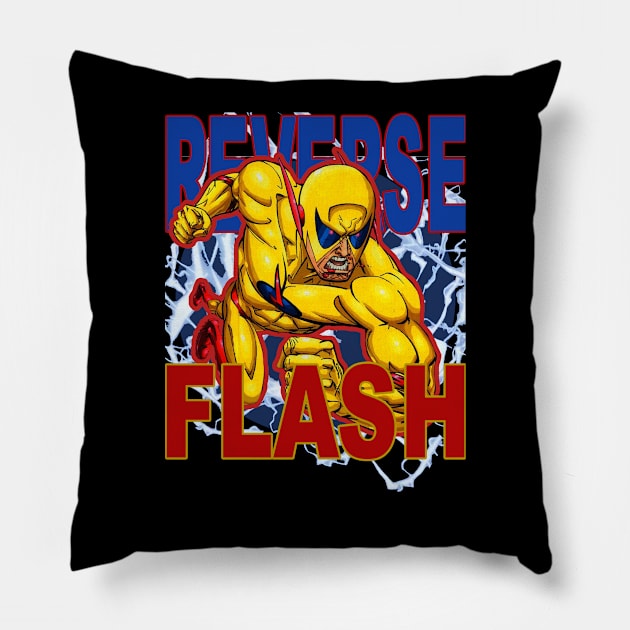 The Flash 'Reverse Flash' Desing Pillow by danygammerx