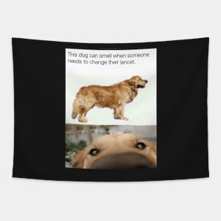 Dog Lancet Meme Tapestry