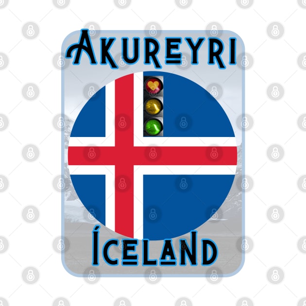 Akureyri Iceland City of Beautiful Traffic Lights by SailorsDelight