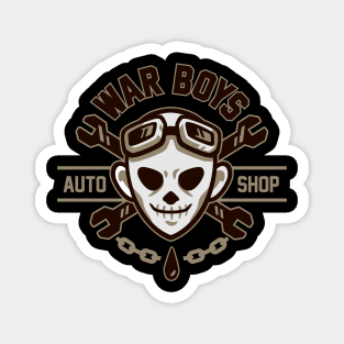 War Boys Auto Shop Magnet