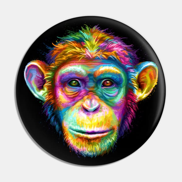 Chimpanzee Pin by stonemask