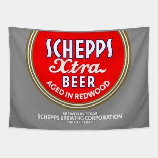 Retro Beer - Schepps Xtra Dallas Texas 1935 Tapestry