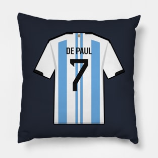 De Paul World Cup 2022 Champion Jersey Pillow