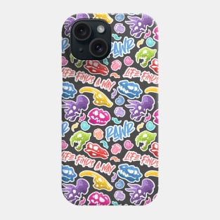 Dinosaur Stickers Pastel Phone Case