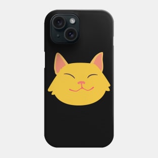 Cat face happy Phone Case