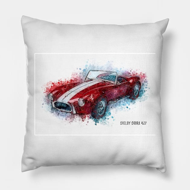 Shelby Cobra 427 Pillow by Naumovski