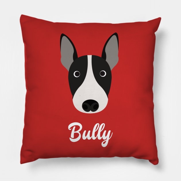 Bully - English Bull Terrier Pillow by DoggyStyles