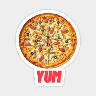 Yum Pizza Design Magnet