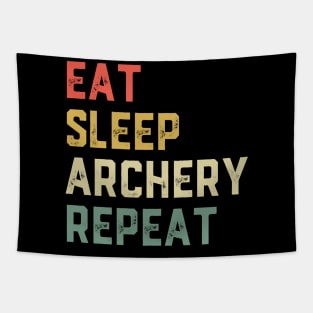 Eat Sleep Archery Repeat Bow Hunting Tapestry