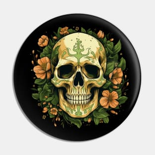 Bold Skull tattoo Pin