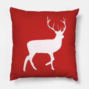 Stag male deer cool illustration Pillow