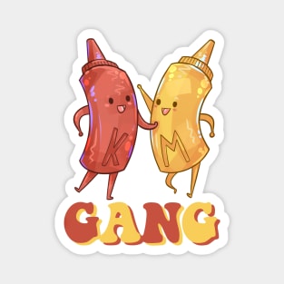 Ketchup and Mustard Funny BFFs Magnet