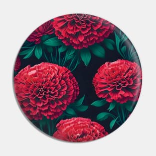 Red Carnation Dark Fantasy Pin