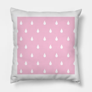 Rain drops through pink glasses Pillow