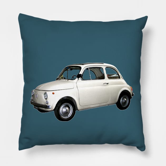 little white car Pillow by mystudiocreate