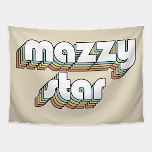 Mazzy Star - Retro Rainbow Typography Faded Style Tapestry