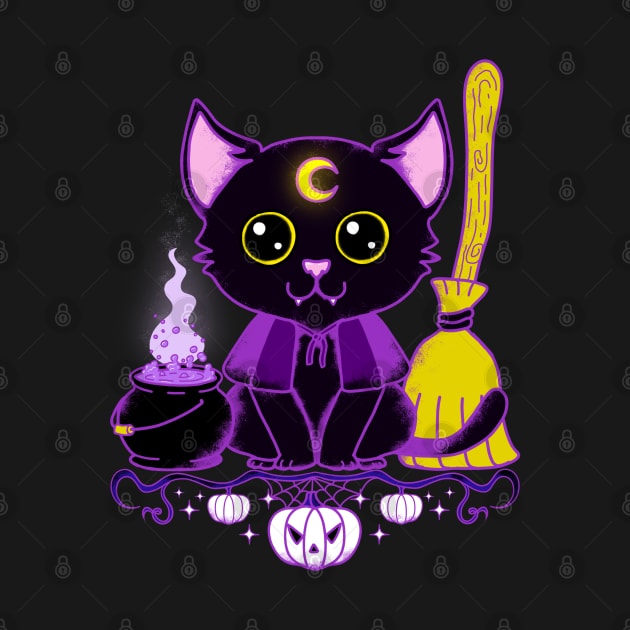 Purr Evil Cat Witch by Nelelelen