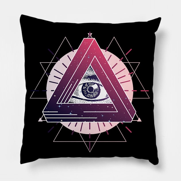 All Seeing Eye Pillow by Urban_Vintage