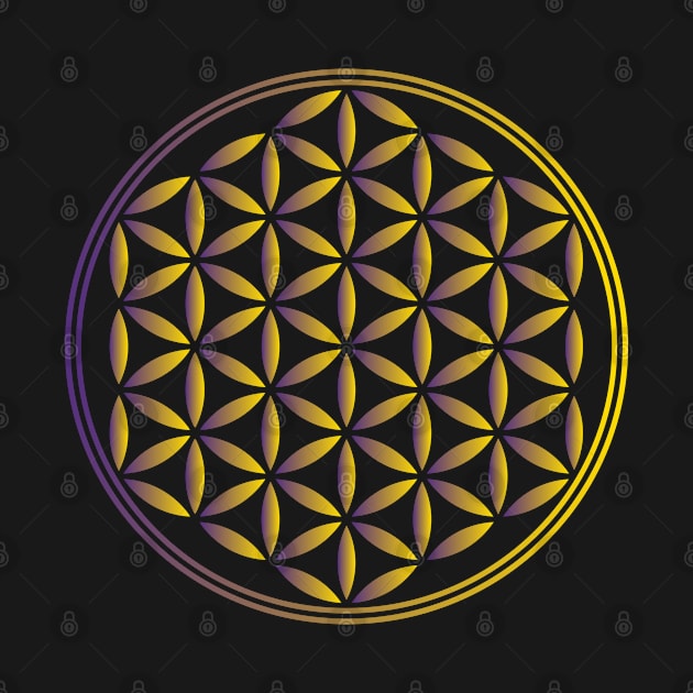 Flower Of Life Gold by dcveta