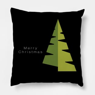 Modern Christmas Tree Design - Abstract Christmas Tree Basic Geometric Shapes Pillow