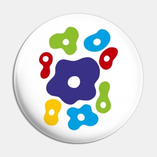 Colored spots Pin