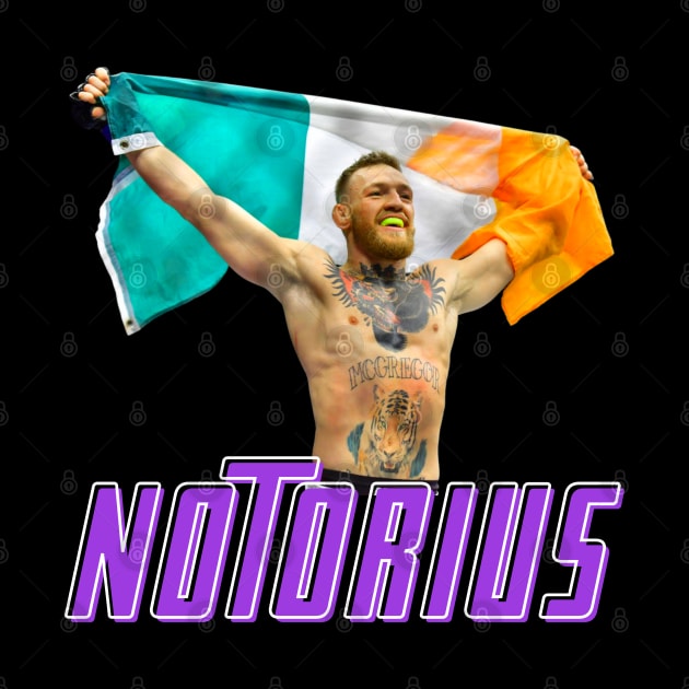 CONOR MCGREGOR NOTORIUS UFC IRELAND FLAG by Roymerch