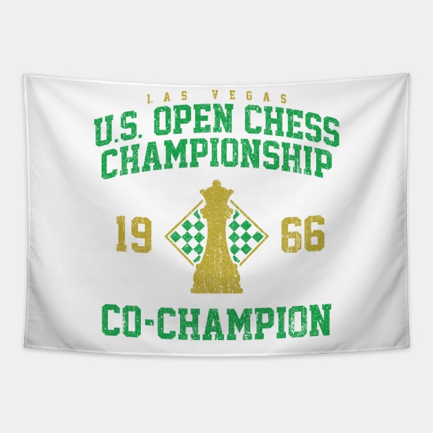1966 US Open Chess Championship Co-Champion (Variant) Tapestry by huckblade