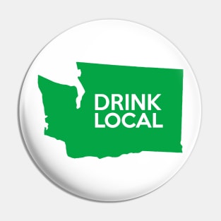 Washington Drink Local WA Green Pin