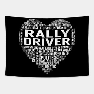 Rally Driver Heart Tapestry