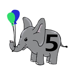 Baby elephant | 5th birthday T-Shirt