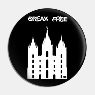 Break Free White Pin