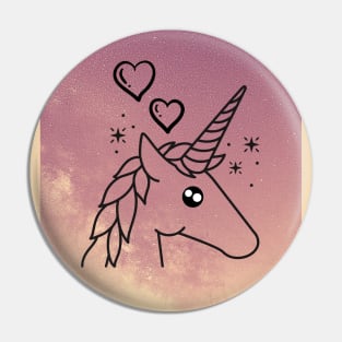 Unicorn In Pink Hue Pin