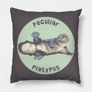 Pretty Platypus Portrait Pillow