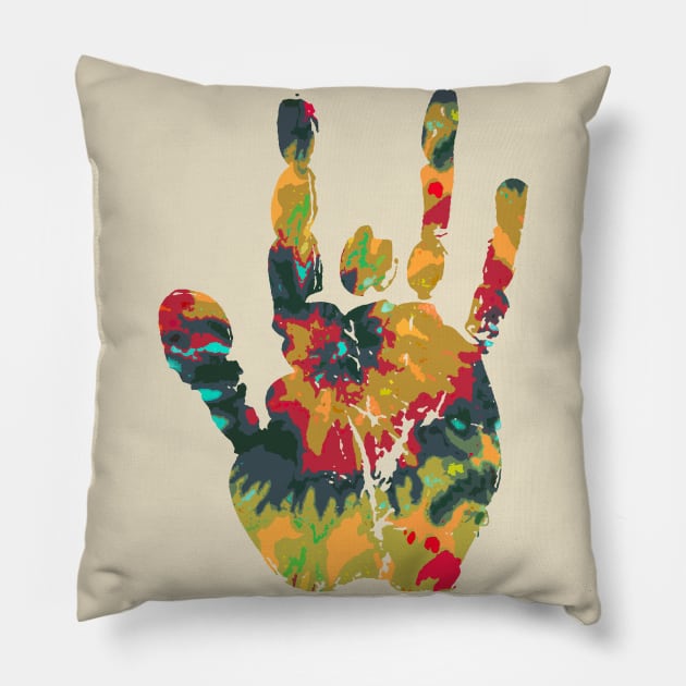 Tie Dye Jerry Vintage Pillow by liondeb08