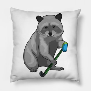 Racoon Hockey Hockey stick Pillow