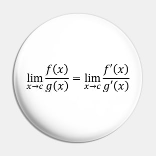 L'Hopital's Rule - Math And Calculus Basics Pin