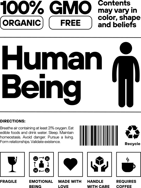 100% Human Being Kids T-Shirt by Teessential