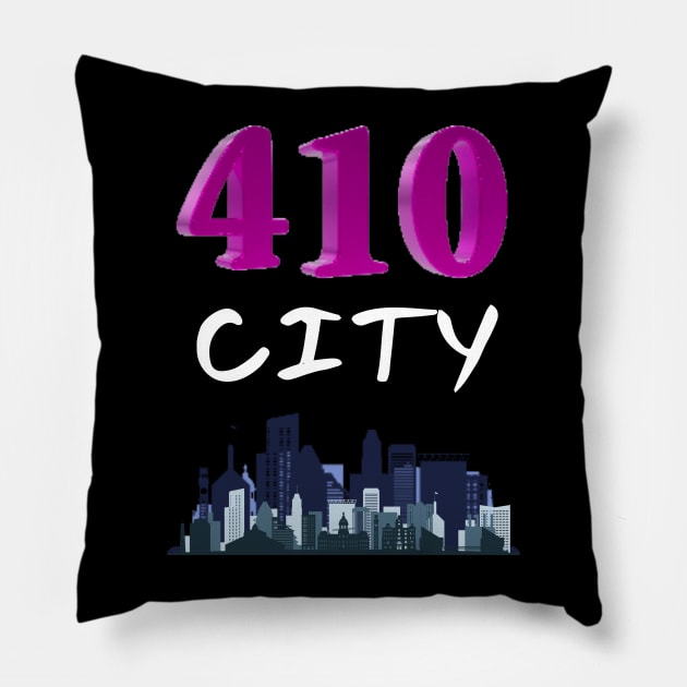 410 CITY BALTIMORE DESIGN Pillow by The C.O.B. Store