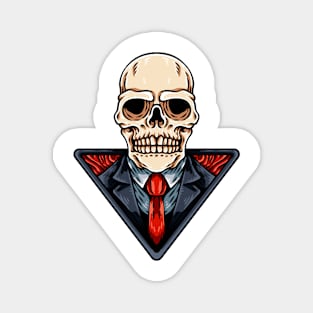 Skull In Business Suit Magnet