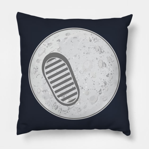 First Footprint on The Moon Pillow by FunawayHit