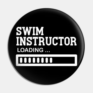 Swim Instructor Job Funny Gift Idea Pin